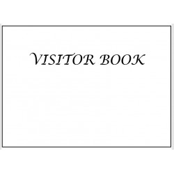 COVID-19 Visitor tracking book A5 landscape spiralbound  100lfs/200 pages double sided printed