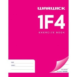 Warwick Exercise Book 1F4 24 Leaf Ruled 12mm 230x180mm