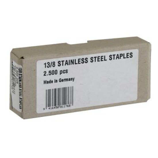 STAPLES 13/8 SS Stainless steel 8mm Tackers