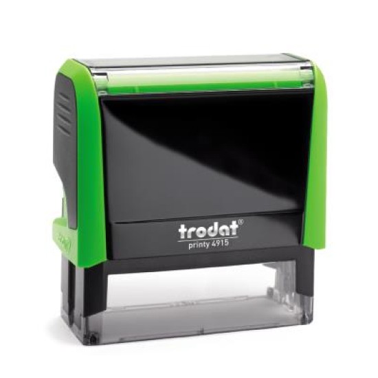 TRODAT PRINTY - TEXT STAMPS TRODAT 4915 70x25mm  Green
