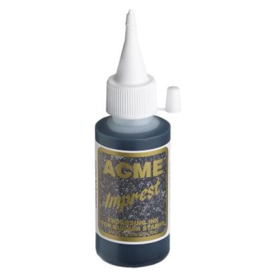 Endorsing Ink (water-based) - suitable for paper/cardboard ACME Imprest Hand stamp/Self-inker 50ml G