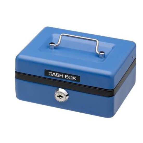 CASH BOXES OFFICE MATE 150x120x70mm 6 Blue