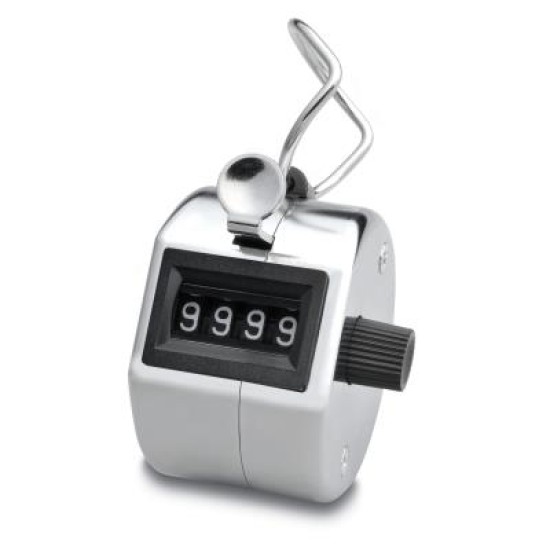TALLY COUNTER ACME PHTC Metal hand tally counter 4-digit Chrome