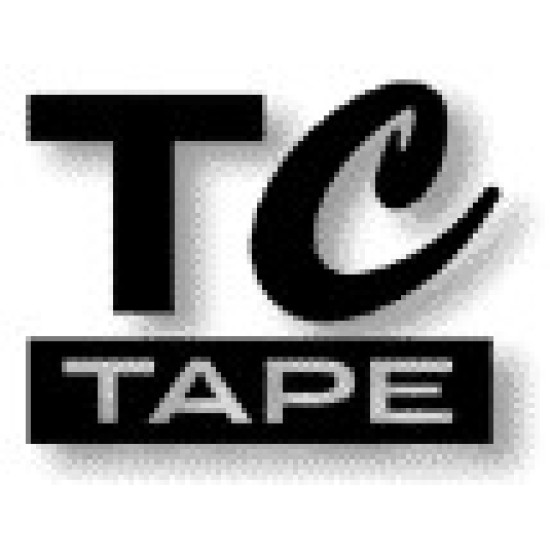 BROTHER TAPE PTOUCH TC291 9MM BLACK ON WHITE