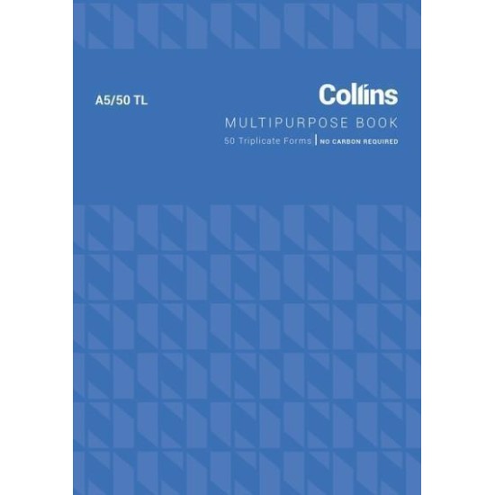 COLLINS MULTIPURPOSE A5/50TL TRIPLICATE NO CARBON REQUIRED