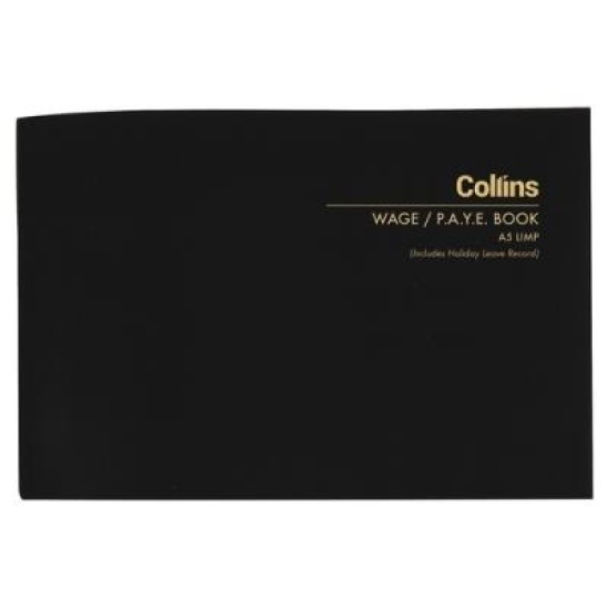 COLLINS WAGE BOOK A5 LIMP COVER