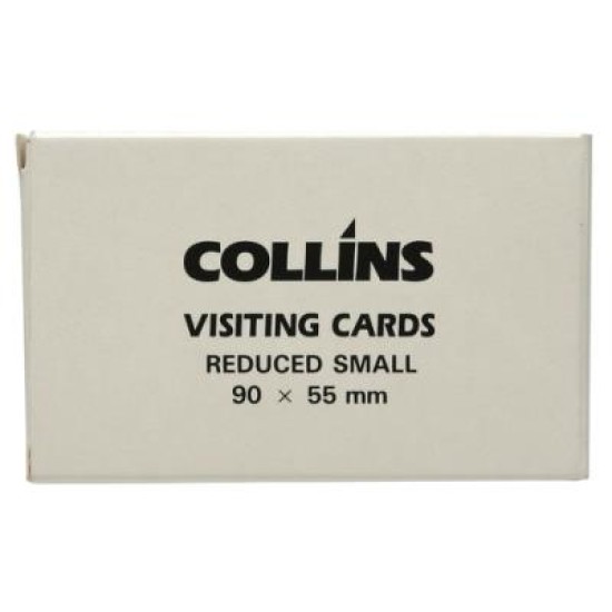 COLLINS VISITING CARDS REDUCED SMALL 90X55MM PACKET 52