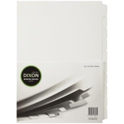 CROXLEY BINDING INDICES A4 WHITE 10 TAB