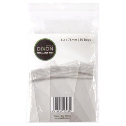 Dixon Resealable Bags Pack 50 62x75mm