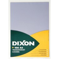 DIXON BINDING COVERS A4 CLEAR 0.18/0.20 100 PACK 180 MICRON