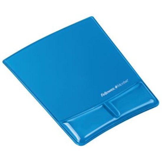 Fellowes Gel Wrist Support Mouse Pad Blue