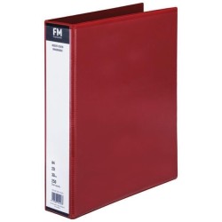 FM BINDER OVERLAY A4 2/38 RED INSERT COVER
