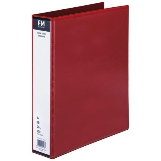FM BINDER OVERLAY A4 2/38 RED INSERT COVER