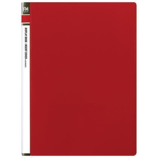 FM DISPLAY BOOK RED INSERT COVER 20 POCKET