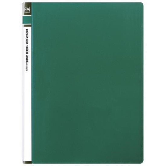 FM DISPLAY BOOK GREEN INSERT COVER 20 POCKET