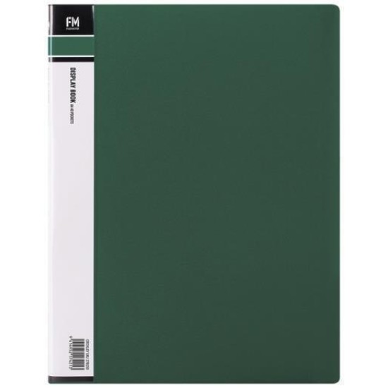 FM DISPLAY BOOK A4 FOREST GREEN 40 POCKET