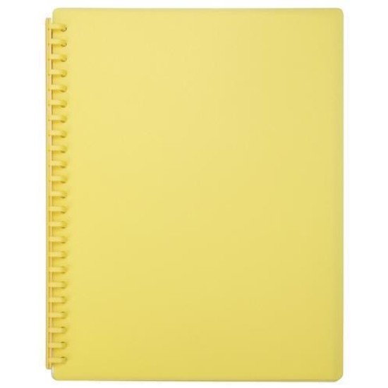 FM DISPLAY BOOK A4 YELLOW REFILLABLE 20 POCKET