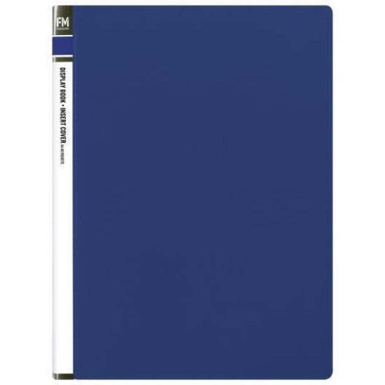 FM DISPLAY BOOK BLUE INSERT COVER 40 POCKET