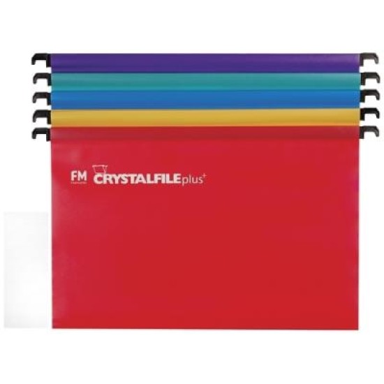 FM FILE SUSPENSION CRYSTAFILE ASSORTED 10 PACK PLUS POLYPROP