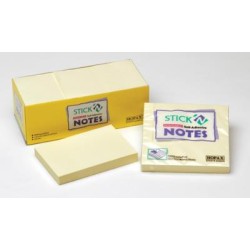 Stick'n Note Yellow 76x76mm 100 Sheet Pad