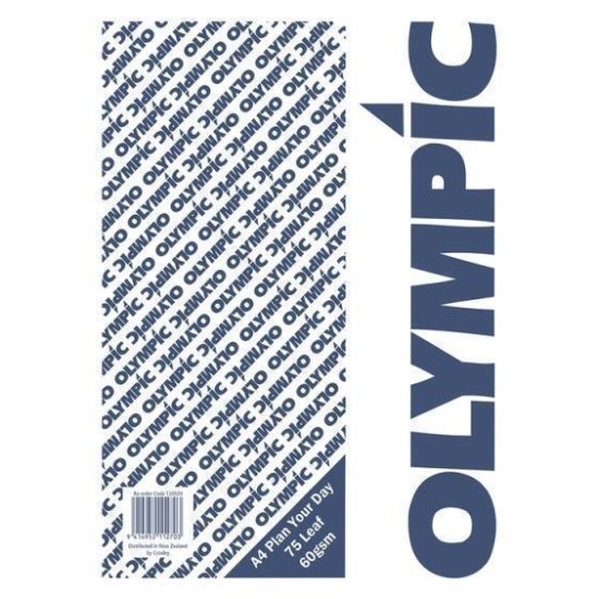 OLYMPIC PAD A4 PLAN YOUR DAY 75 LEAF 60GSM