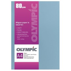 OLYMPIC PAPER A4 DARK BLUE 80GSM 30 SHEETS