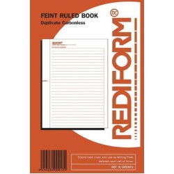 REDIFORM BOOK FEINT RULED R/SFEINT2 DUPLICATE 50 LEAF