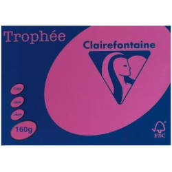 TROPHEE CARD A4 INTENSIVE PINK 160 GSM 250 SHEETS