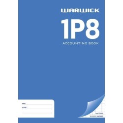 WARWICK BOOK 1P8 32 LEAF A4 LEDGER ACCOUNTING