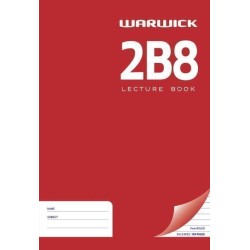 WARWICK LECTURE BOOK 2B8 94 LEAF A4 RULED 7MM