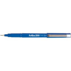 artline 200 fineline pen 0.4mm blue