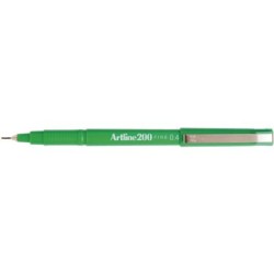 artline 200 fineline pen 0.4mm green