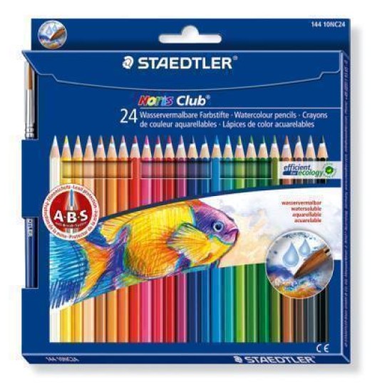 Noris® aquarell watercolour pencils - asst 24's 
