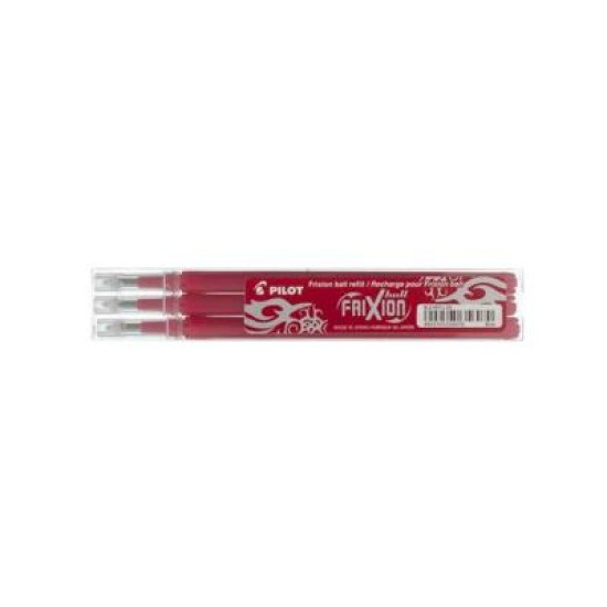 Pilot Frixion Erasable Refill Fine Red, Pack of 3 (BLS-FR7-R-S3)