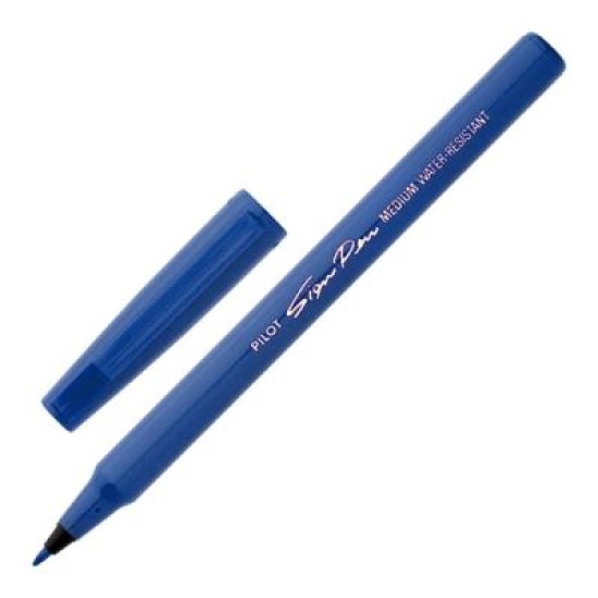 Pilot Sign Pen Fibre Tip 0.6mm Blue (SWN-SPN-L)