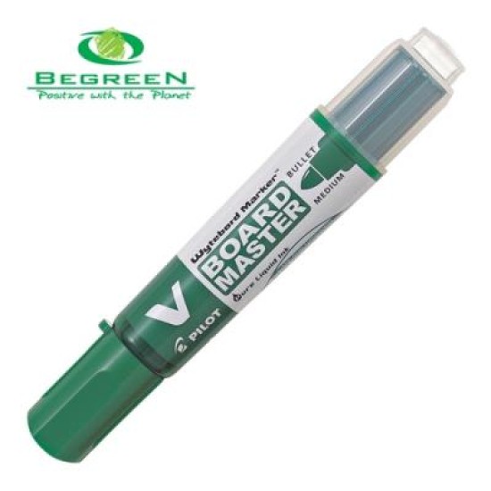 Pilot BeGreen V Board Whiteboard Marker Bullet Green (WBMA-VBM-M-G-BG)
