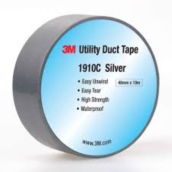 3M Cloth Duct Tapes 1910C Silver 48mm x 10m