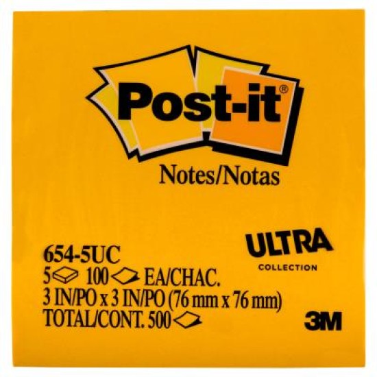 Post-it Notes 654-5UC 76x76mm Jaipur, Pack of 5