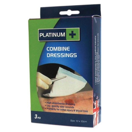 Platinum Combine Dressings 10cm x 10cm