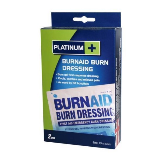 Platinum Burn Aid Gel Dressings 10cm x 10cm
