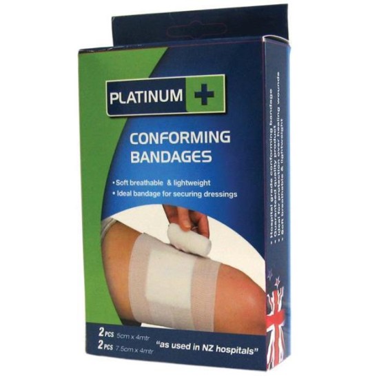 Platinum Conforming Bandages - 5cm x 2 pieces; 7.5cm