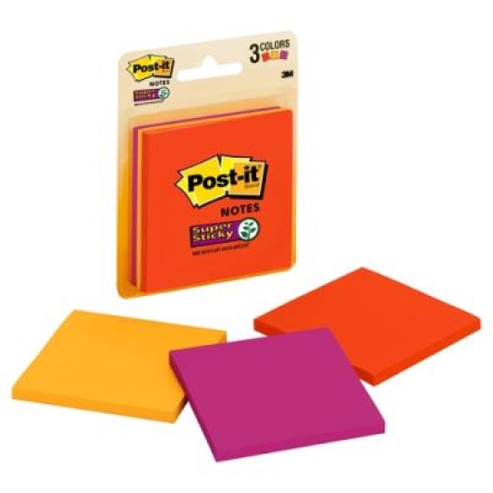 Post-it Notes - Super Sticky Retail Notes 3321-SSAN Marrakesh 76mm x 76mm