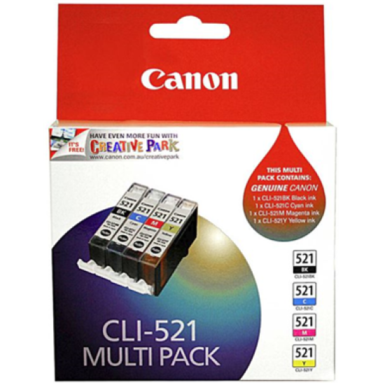 Canon ink value pack - cli521multi 4pk