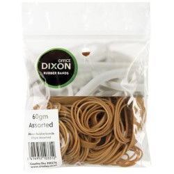 WARWICK RUBBER BANDS 60GM ASSORTED