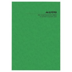 Milford A4 16 Money Column 26 Leaf Limp Analysis Book
