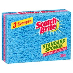 Scotch-Brite Standard Sponge, Pack of 3