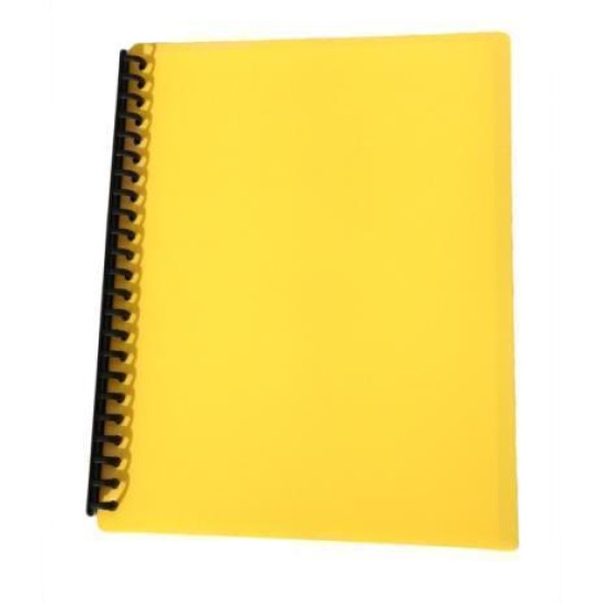 MARBIG DISPLAY BOOK  A4 REFILLABLE YELLOW