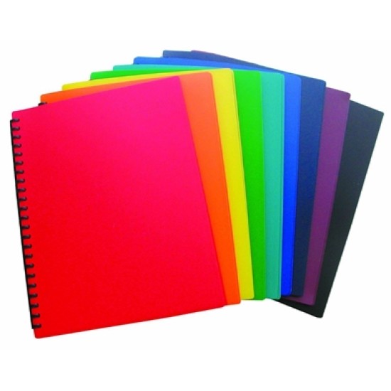MARBIG DISPLAY BOOK  A4 REFILLABLE ASSORTED