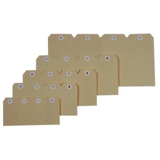 ESSELTE SHIPPING TAGS NO.3 48X96MM BUFF