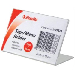 ESSELTE SIGN/MENU HOLD SLANT L/S B/CARD